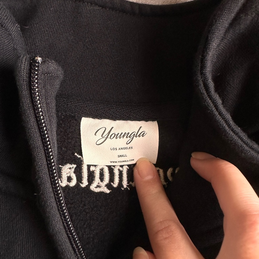 Youngla Cropped Quarter Zip Pullover Sweater - image 6